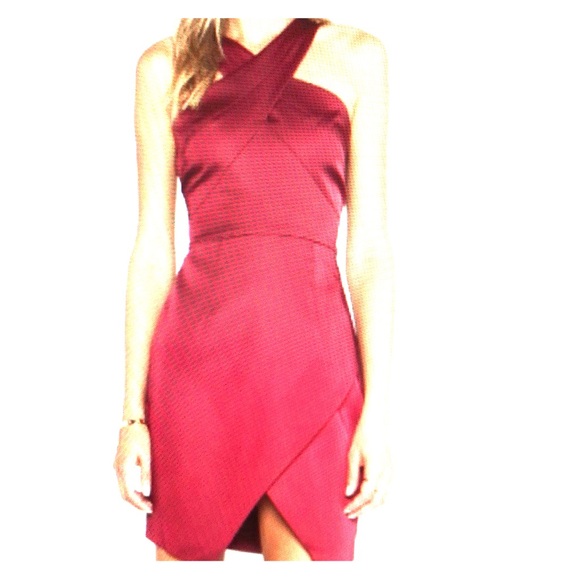 NWT 🆕 STYLESTALKER LEAN ON ME MAROON DRESS - Picture 1 of 8